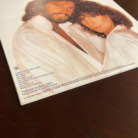 Lot of 2 Barbra Streisand Vinyl Records Guilty with Barry Gibb and Superman EUC - Picture 7 of 14